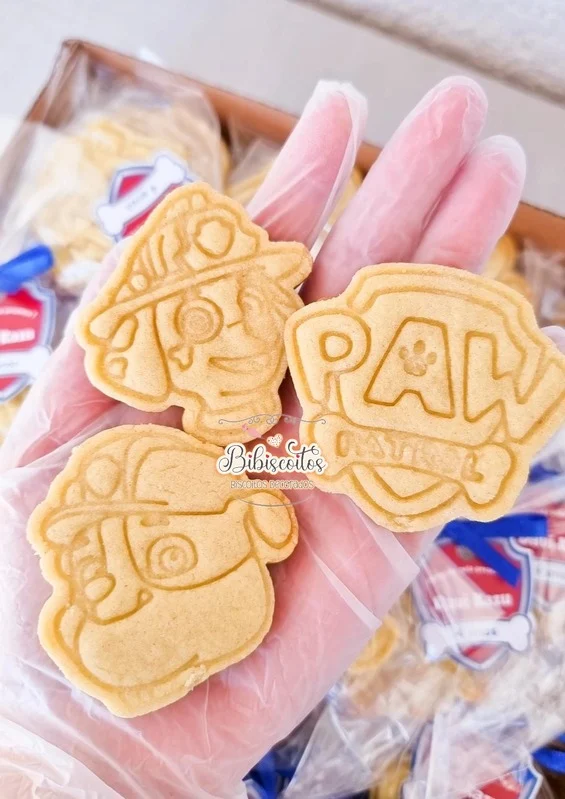 Carimbado, trabalho real da Bibiscoitos