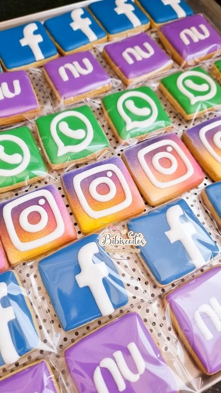 Glacê personalizado, trabalho real da Bibiscoitos