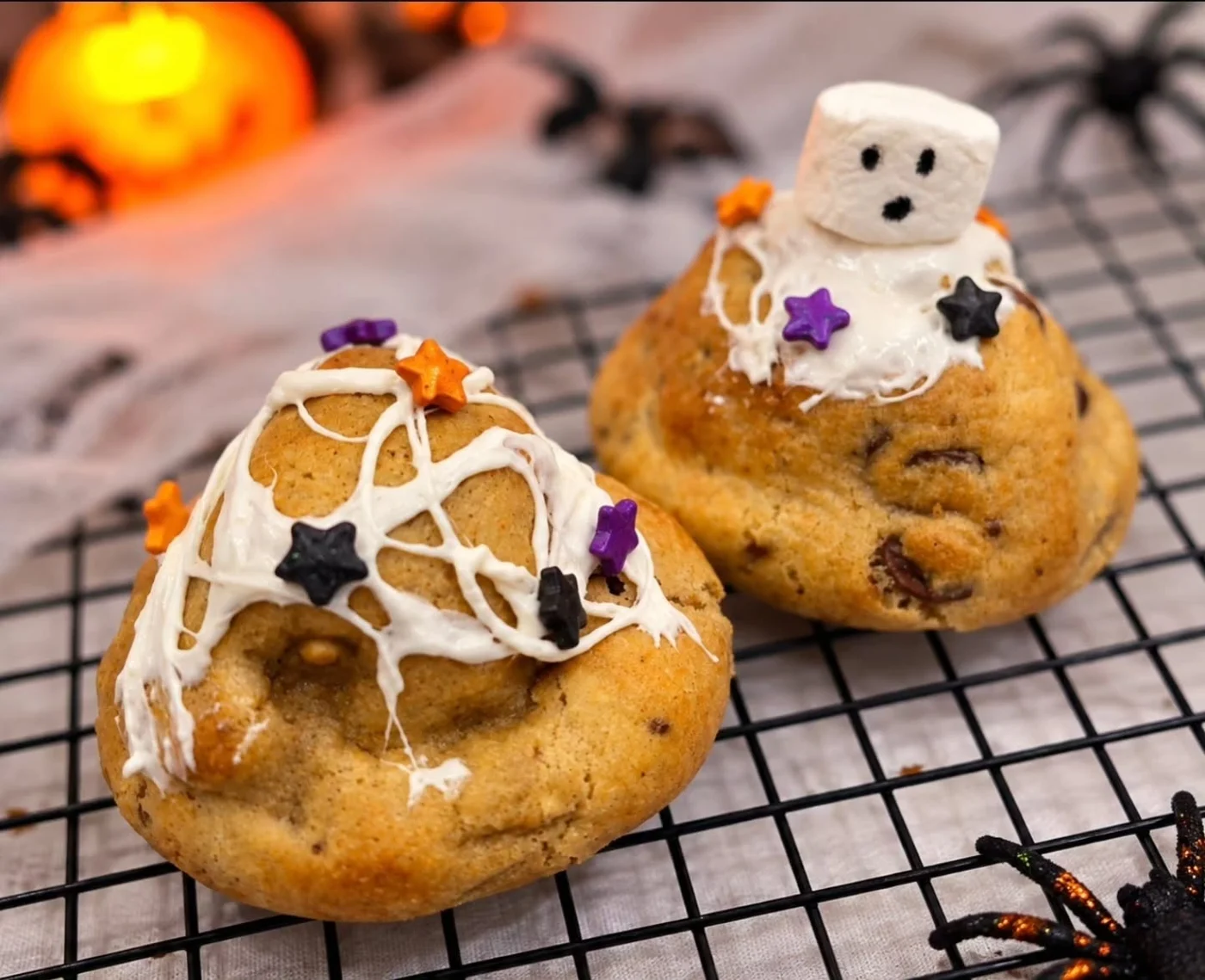 Cookies reais da Bibiscoitos decorados para o Halloween