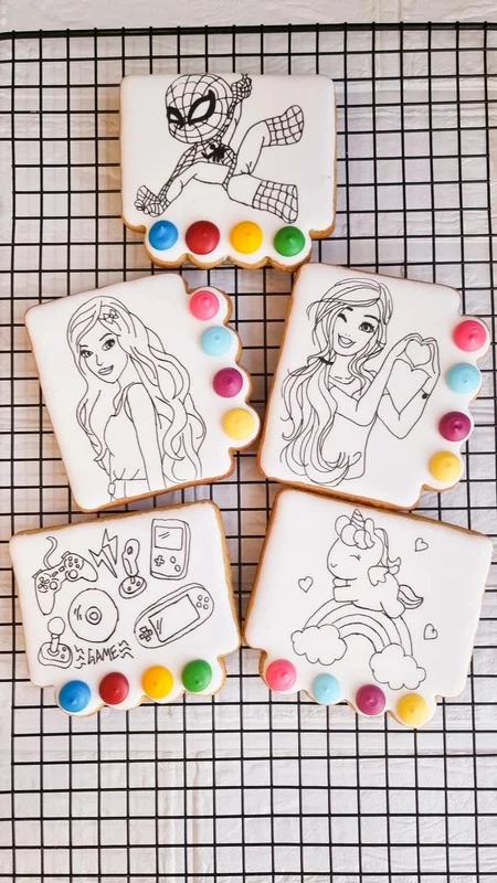 Kit Aquarela, trabalho real da Bibiscoitos